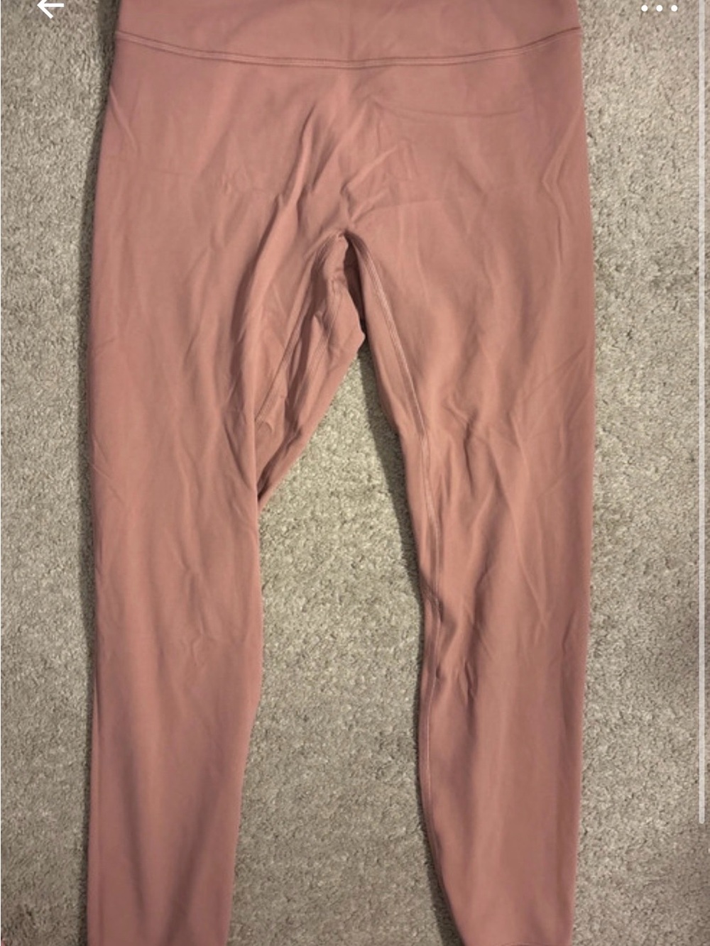 Lululemon align crop legging dusty rose size 10 brand new